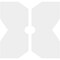 Ekena Millwork Titus Architectural Grde PVC Contemporary Ceiling Medallion, Two Piece, 22"OD x 3"ID x 7 1/2"C x 1"P CMP22TS2-03000 - alternate 3